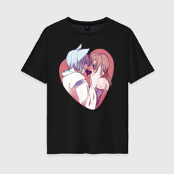 Женская футболка хлопок Oversize Tomoe and Nanami Kiss