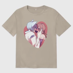 Женская футболка хлопок Oversize Tomoe and Nanami Kiss