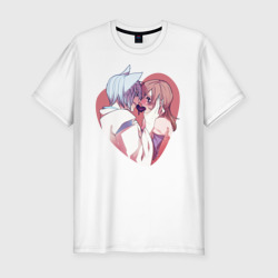Мужская футболка хлопок Slim Tomoe and Nanami Kiss