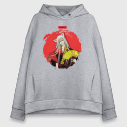 Женское худи Oversize хлопок Red Tomoe