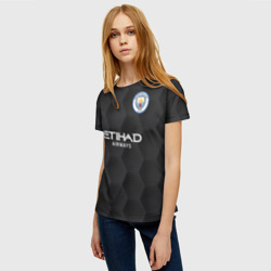 Женская футболка 3D Manchester City Home Goalkeeper 2021-22 - фото 2