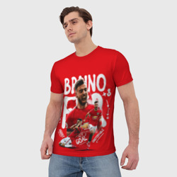 Мужская футболка 3D Бруно Фернандеш Манчестер - фото 2