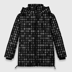 Женская зимняя куртка Oversize Двоичный код программист