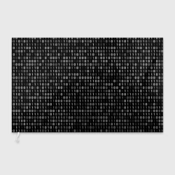 Флаг 3D Двоичный код программист