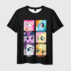 Мужская футболка 3D Pony team
