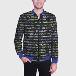 Мужской бомбер 3D Javascript программист - фото 2