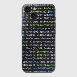 Чехол для iPhone 15 силиконовый с защитой камеры Javascript программист