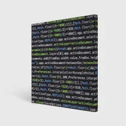 Холст квадратный Javascript программист