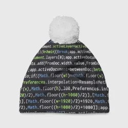 Шапка 3D c помпоном Javascript программист