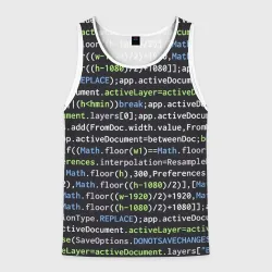 Мужская майка 3D Javascript программист