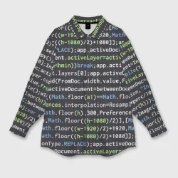 Женская рубашка oversize 3D Javascript программист