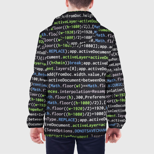 Мужская куртка 3D Javascript программист, цвет 3D печать - фото 5