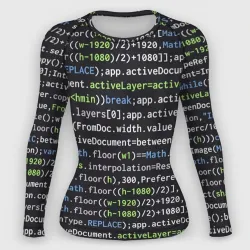 Женский рашгард 3D Javascript программист