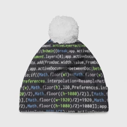 Шапка 3D c помпоном Javascript программист