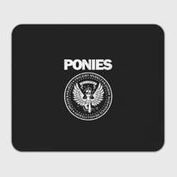 Прямоугольный коврик для мышки Pony x Ramones