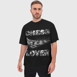 Мужская футболка oversize 3D Chess Lover Любитель шахмат - фото 2