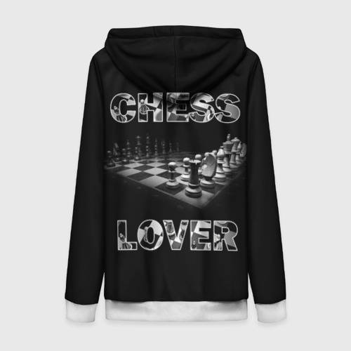 Женская толстовка 3D на молнии Chess Lover Любитель шахмат - фото 2