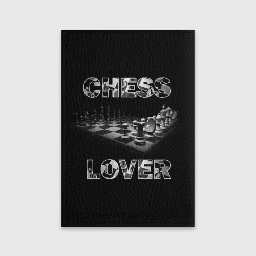 Обложка для паспорта матовая кожа Chess Lover Любитель шахмат, цвет бирюзовый - фото 2