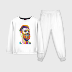 Детская пижама с лонгсливом хлопок Messi Smile