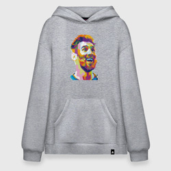 Худи SuperOversize хлопок Messi Smile