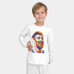 Детская пижама с лонгсливом хлопок Messi Smile - фото 2