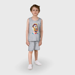 Детская пижама с шортами хлопок Messi Smile - фото 2