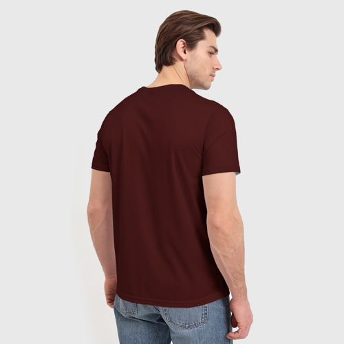 Мужская футболка 3D с принтом Lewandowski | Левандовски | 9, вид сзади #2