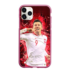 Чехол для iPhone 11 Pro Max матовый Lewandowski Левандовски 9