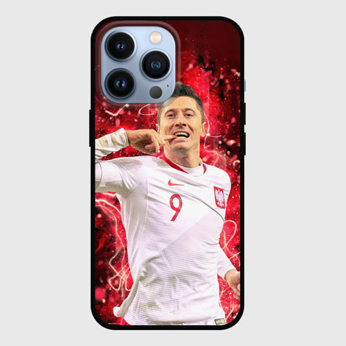 Чехол для iPhone 13 Pro Lewandowski Левандовски 9, цвет черный