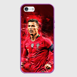 Чехол для iPhone 5/5S матовый Криштиану Роналду: Португалия