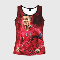 Женская майка 3D Криштиану Роналду: Португалия
