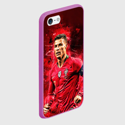 Чехол для iPhone 5/5S матовый Криштиану Роналду: Португалия - фото 2