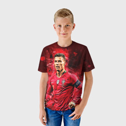 Детская футболка 3D Криштиану Роналду: Португалия - фото 2