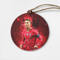 Деревянная игрушка круг Криштиану Роналду: Португалия