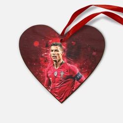 Деревянная игрушка Сердце Криштиану Роналду: Португалия