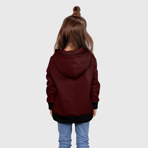 Детская толстовка 3D с принтом Криштиану Роналду: Португалия, вид сзади #2