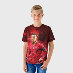 Детская футболка 3D Криштиану Роналду: Португалия - фото 2