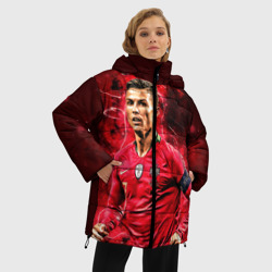 Женская зимняя куртка Oversize Криштиану Роналду: Португалия - фото 2