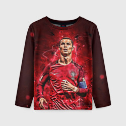 Детский лонгслив 3D Cristiano Ronaldo Portugal