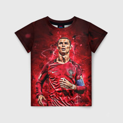 Детская футболка 3D Cristiano Ronaldo Portugal