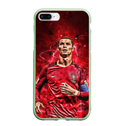 Чехол для iPhone 7Plus/8 Plus матовый Cristiano Ronaldo Portugal