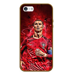 Чехол для iPhone 5/5S матовый Cristiano Ronaldo Portugal