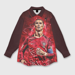 Мужская рубашка oversize 3D Cristiano Ronaldo Portugal