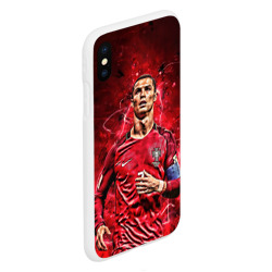 Чехол для iPhone XS Max матовый Cristiano Ronaldo Portugal - фото 2