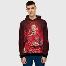 Мужская толстовка 3D Cristiano Ronaldo Portugal - фото 2