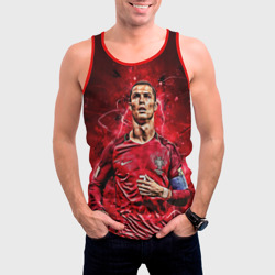 Мужская майка 3D Cristiano Ronaldo Portugal - фото 2