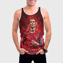 Мужская майка 3D Cristiano Ronaldo Portugal - фото 2