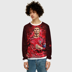 Мужской свитшот 3D Cristiano Ronaldo Portugal - фото 2