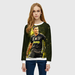 Женский свитшот 3D Cristiano Ronaldo Juventus - фото 2