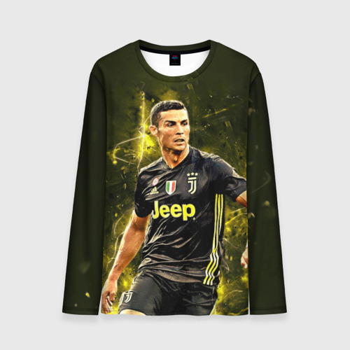 Мужской лонгслив 3D Cristiano Ronaldo Juventus, цвет 3D печать